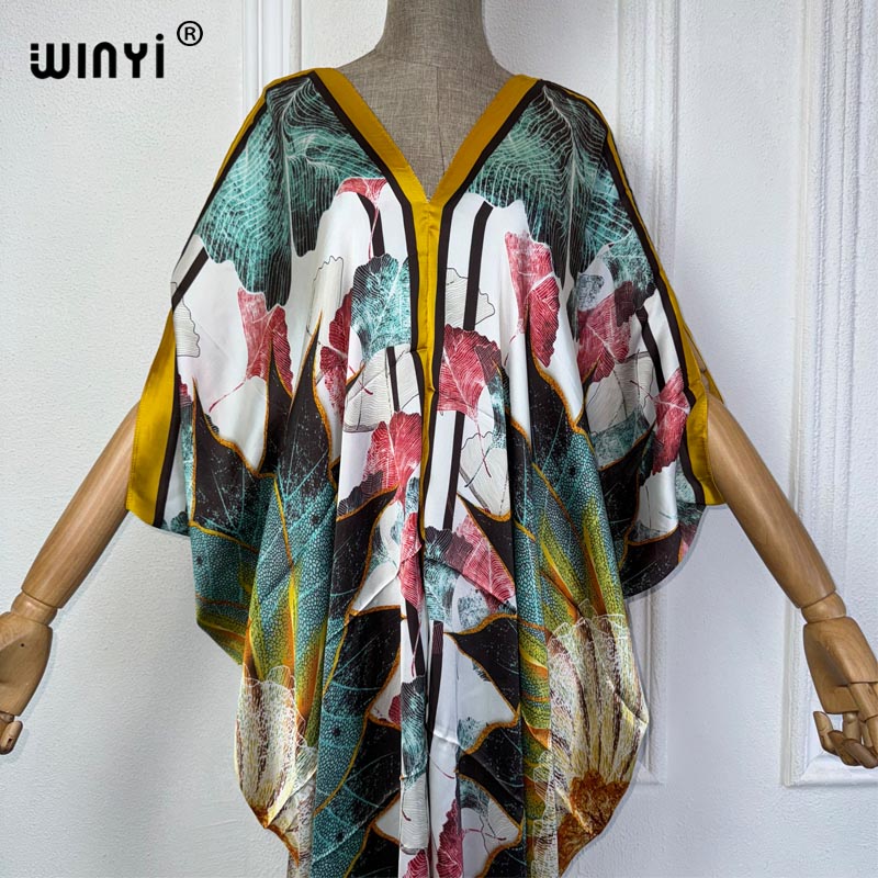 Winyi Zomer Afrikaanse V-Hals  - Robe Silk Women recensie en prijs